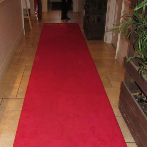 Custom made red carpet for Wedding