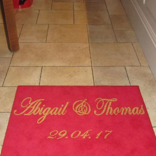 Custom made red carpet for Wedding